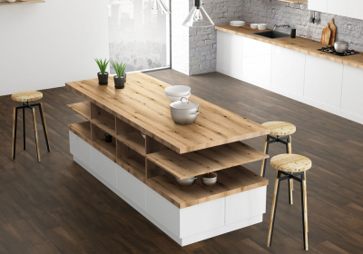Кварц-виниловый SPC ламинат Kronostep Flooring SPC Z 211 Townhall Oak